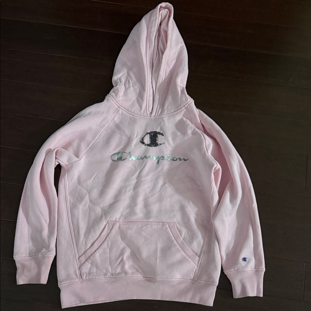 Champion Light Pink Pullover Hoodie